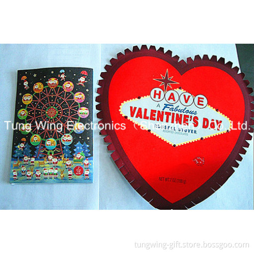 Fiber Optics/Lighting Greeting Card (TS-043B)
